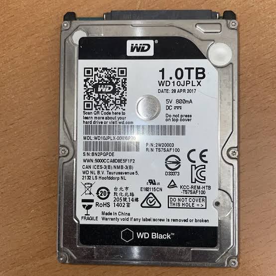 Internal 1 TB hard disk