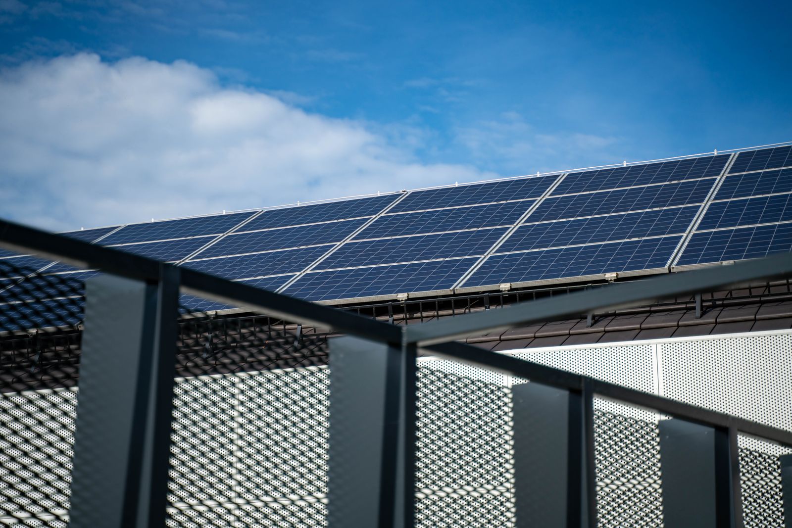 Solar panel array representing the GBSS solar portfolio