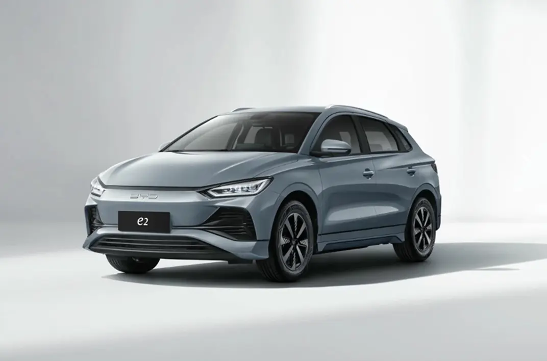 BYD e2 presented as an example electric car sourced on request